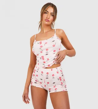 Cherry Print Cami and Short Pyjama Set