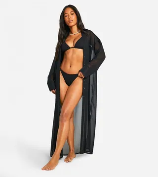 Cover-Up Beach Maxi Shirt