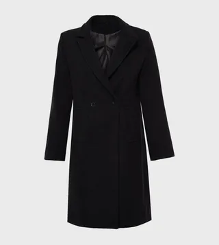 Double Breasted Lapel Collar Overcoat