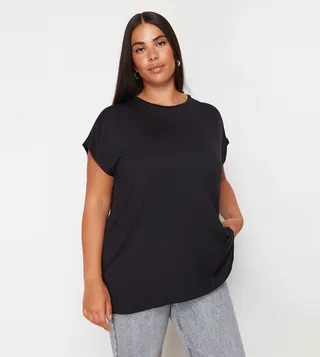 Boyfriend Fit V-Neck T-Shirt