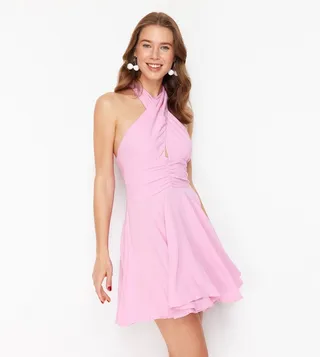 Ruffle Mini Beach Dress