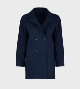 Double Breasted Lapel Collar Coat
