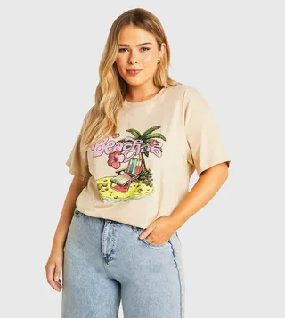 Plus Beach Club Oversized T-Shirt