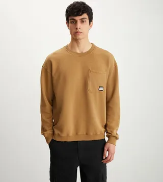 DIMITRI Badge Detail Oversized Sweatshirt