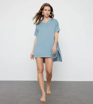 Embroidered Muslin Beach Tunic