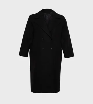 Solid Double Breasted Cachet Coat