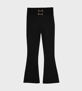 Accessory Detail Flared Pants