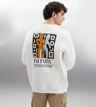 FALK Printed Back Sweatshirt