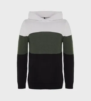 Color Block Long Sleeves Hoodie