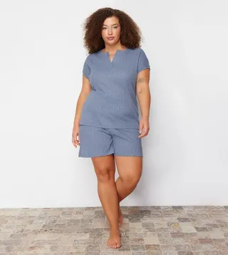 Solid Shorty Pyjama Set