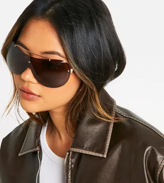 Oversized Visor Sunglass