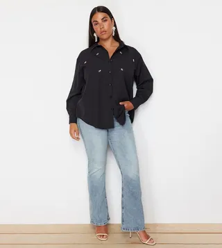Embellished Woven Shirt