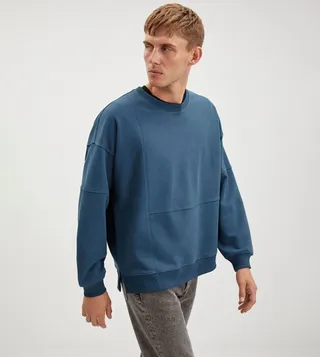 ALLEN Solid Crew Neck Sweatshirt