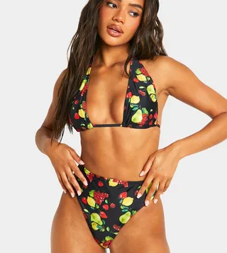Fruit Print Hipster Bikini Bottom