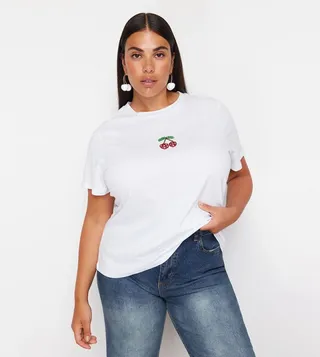 Embellished Crew Neck T-Shirt