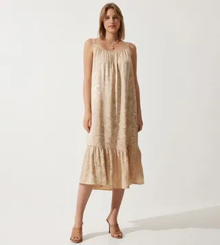 Jacquard Strappy Party Dress