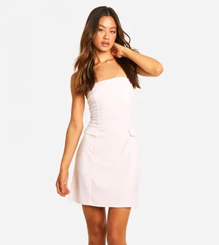 Tall Crepe Bardot Mini Dress