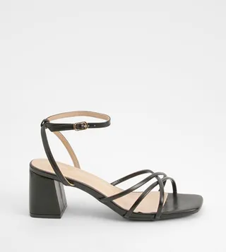 Strappy Low Block Heel Sandals