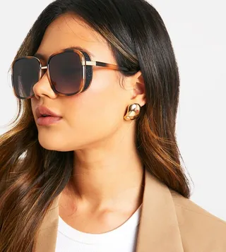 Leopard Square Sunglasses