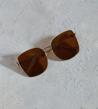 Chain Link Square Sunglasses