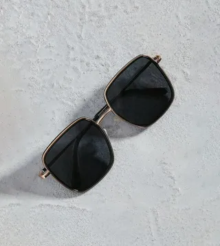 Metal Frame Square Sunglasses