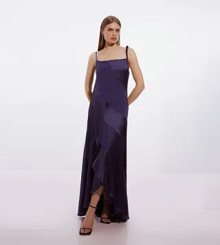 Petite Woven Strappy Maxi Dress