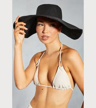 Textured Straw Sun Hat
