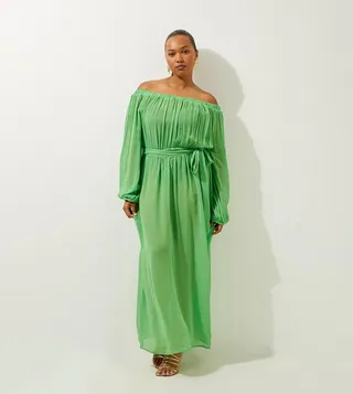 Off Shoulder Beach Maxi Dress