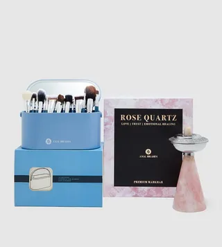 Rose Quartz Premium Mabkhar & Portable Makeup Set by Amal Ibrahim