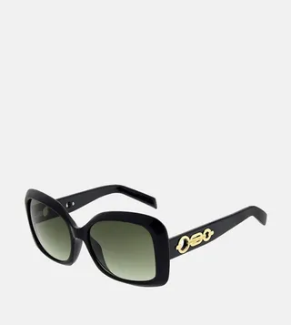 Gold Detail Square Sunglasses