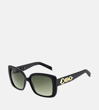 Gold Detail Square Sunglasses