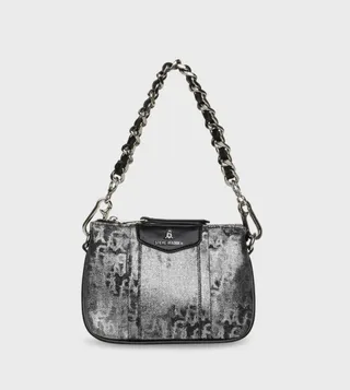 BRAMIE-D Monogram Detail Shoulder Bag