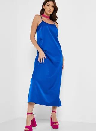 Strappy Detail Knitted Dress
