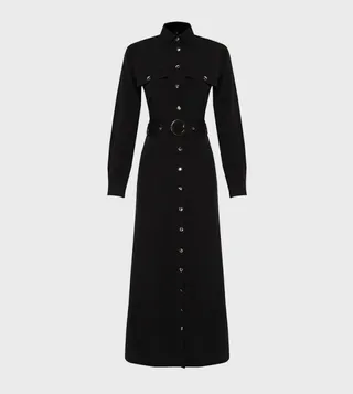 Pocket Detail Belted Shirt Dress