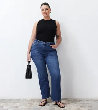 Curve Sustainable High-Rise Flared Jeans
