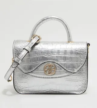 Geneva Mini Top Handle Textured Satchel Bag