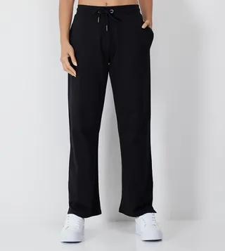Aero Women Solid Drawstring Waist Sweatpants