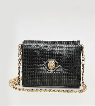 WIGOLLAHB Metal Accent Crossbody Bag
