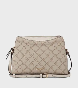 KAMARI Patterned Logo Detail Crossbody Bag