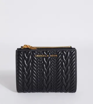 Apolline Textured Zip Closure Wallet