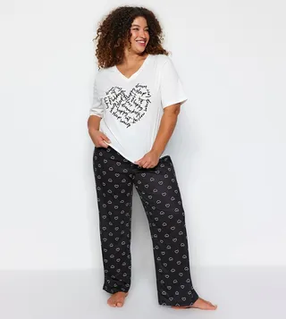 Printed Short Sleeves Pyjama Set
