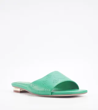 VALLES Logo Detail Flat Sandals