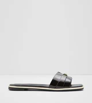 Darine Square Toe Flat Sandals-Flex Collections 