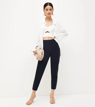 Techno Woven Crop Trousers