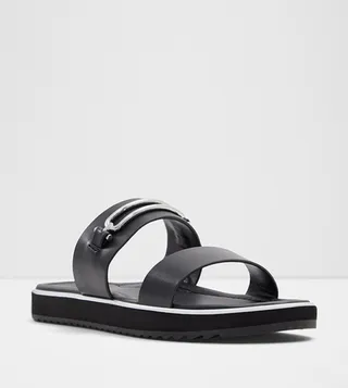 LAGOON Metal Accent Flat Sandals