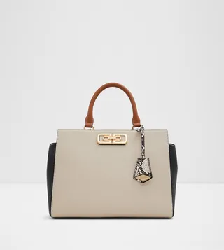 JAVANALDAR Color Block Satchel Bag