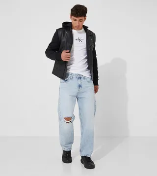 90S Straight Leg Cropped Jeans