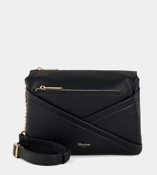 DALLIANCE Textured Logo Detail Shoulder Bag