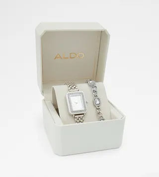 MERIEL Embellished Watch and Bracelet Set