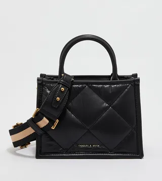 Quilted Double Handle Tote Bag